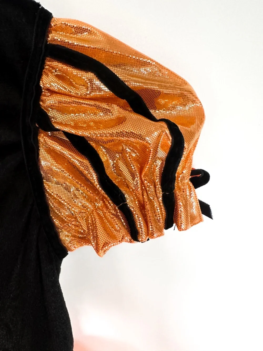 Halloween Dress Orange Black Pumpkin Princess Witch Costume 4-5T